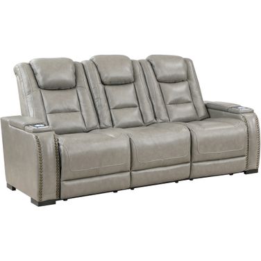 Breckenridge II Sofa with Power Footrest and Headrest In Light Gray