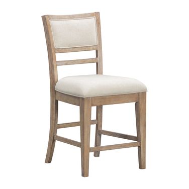 Breckenridge Upholstered Counter Chair Set of 2 In Brown