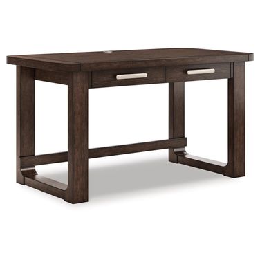 Breckington 56 Inch Home Office Desk In Dark Brown