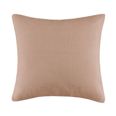 Bree Knit Euro Pillow Cover In Brown
