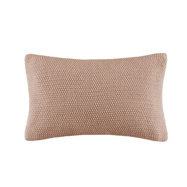 Bree Knit Oblong Pillow Cover In Brown