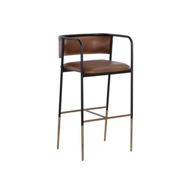 Brenan Barstool In Bravo Cognac