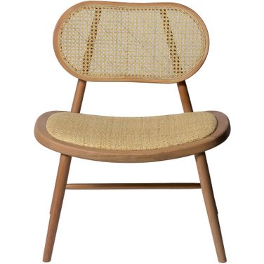 Brenda Solid Wood with Natural Cane Side Chairs Set of 2 In Natural