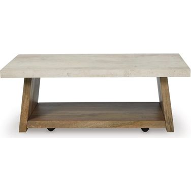 Brendalhouse Coffee Table In Light Brown