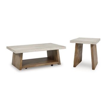 Brendalhouse Occasional Table Set In Light Brown