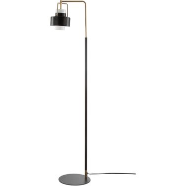 Brendon Metal and Antique Brass Floor Lamp