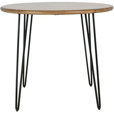 Brennan 42 Inch Round Dining Table In Gold