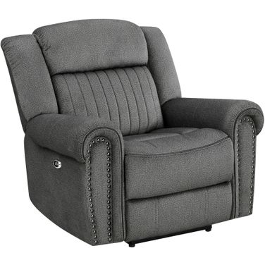 Brennen Power Reclining Chair In Gray