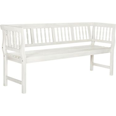 Brentwood Ash Gray and Beige Bench