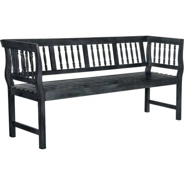 Brentwood Dark Slate Grey and Beige Bench