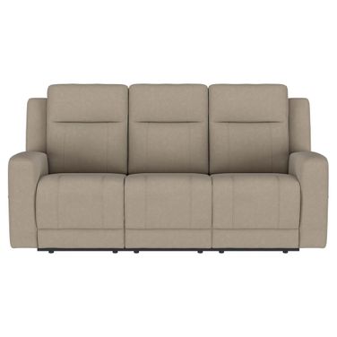 Brentwood Upholstered Motion Reclining Sofa In Taupe