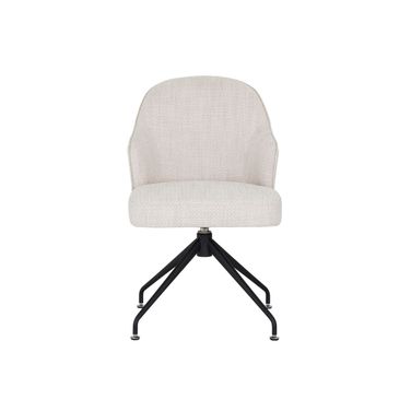 Bretta Swivel Dining Chair In Moto Stucco