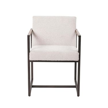 Breve Dining Chair In Natural and White