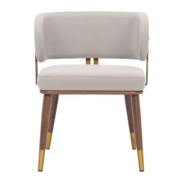 Brew Dining Chair In Walnut and Beige