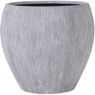 Brianna Large String Planter In Raw Gray