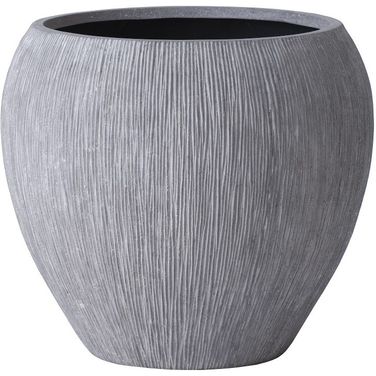 Brianna Small String Planter In Raw Gray