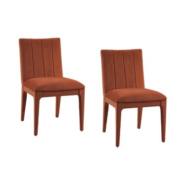 Brianne Dining Chair Set of 2 In Rust