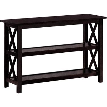 Rachelle Sofa Table with 2-shelf Deep Merlot