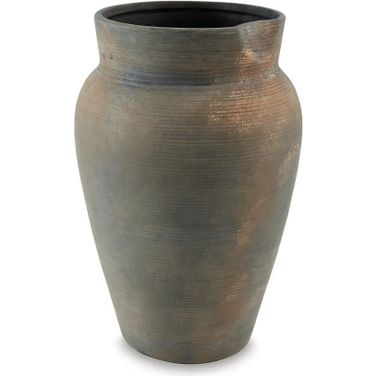 Brickmen Vase In Antique Grey