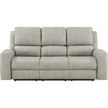 Brickston Triple Power Reclining Sofa In Grey