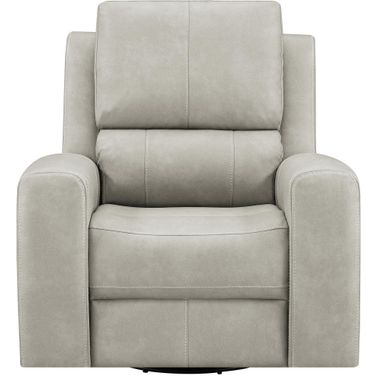 Brickston Triple Power Swivel Glider Recliner In Grey