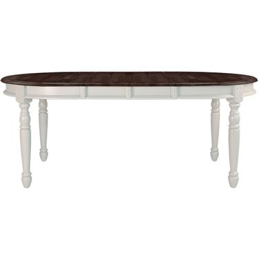 British Isles Chalk 76" Extendable Oval Dining Table