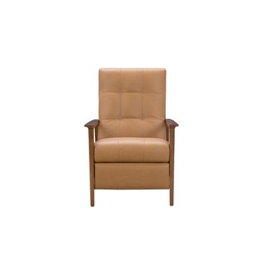Bridget Push Thru The Arms Recliner In Brandy