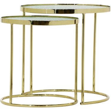 Bridget Round Nesting Tables In Gold