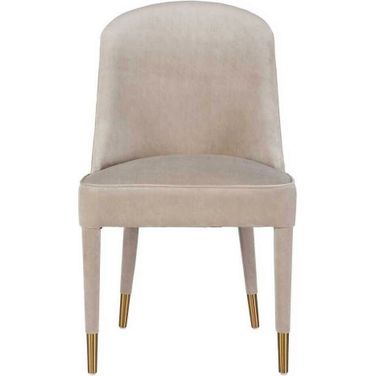 Brie Armless Chair Set of 2 In Champagne