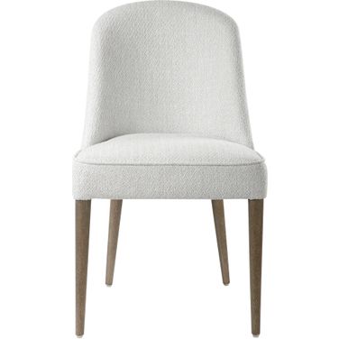 Brie Armless Chair Set of 2 In White