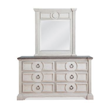 Brighten Mirror In Antique White
