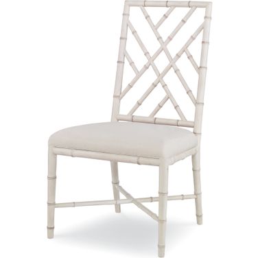 Brighton Side Chair In Antique White and Flax