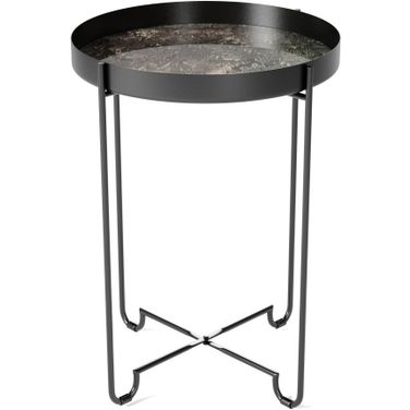 Brinley Metal Side Table In Black