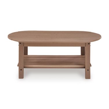 Brinnalli Outdoor Coffee Table In Driftwood