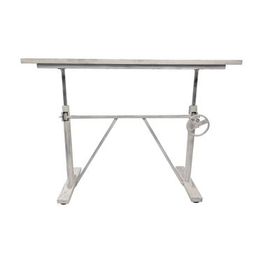 Brio Sit or Standing Adjustable Desk In Whitewash