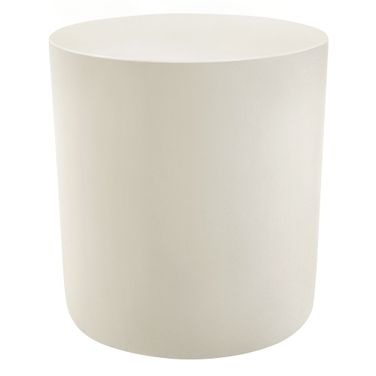 Brion Indoor - Outdoor Patio Concrete Stool In White