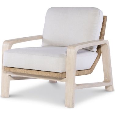 Brisa Lounge Chair In White Wash