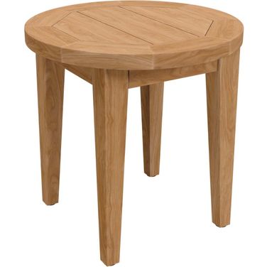 Brisbane Teak Wood Outdoor Patio Side Table In Natural