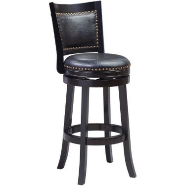 Bristol 29 Inch Swivel Bar Stool In Black