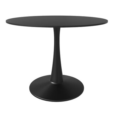 Bristol 40 Inch Round Dining Table In Black