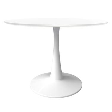Bristol 40 Inch Round Dining Table In White