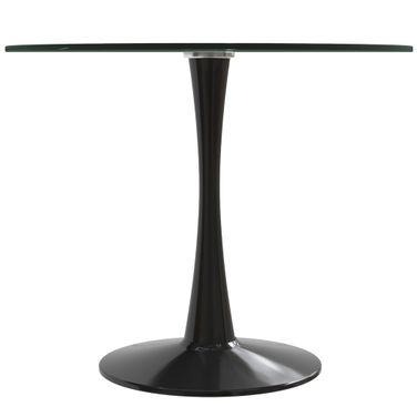 Bristol Glass Top Bistro Table In Black