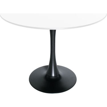 Bristol Round Dining Table In Black and White