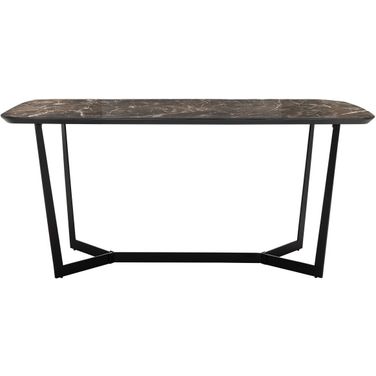 Britta Metal Dining Table In Black