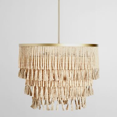 Brittany Beaded Chandelier In Natural