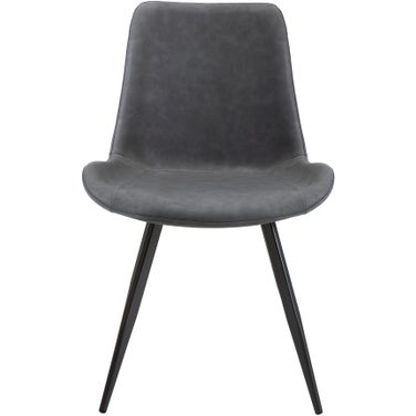 Brixley Side Chair Set of 2 In Black and Gray