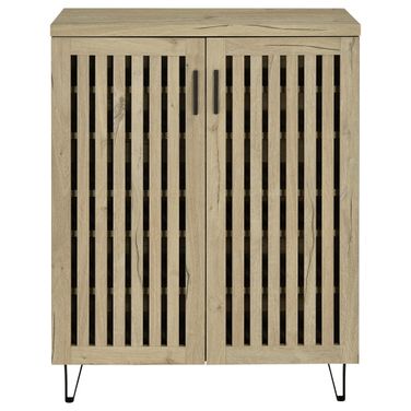 Brixton 2-Door Entryway Shoe Storage Cabinets In White Oak