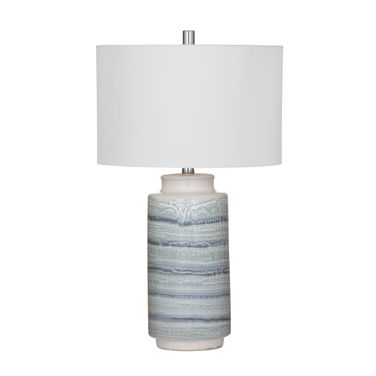 Brizi Table Lamp In Blue and Cream