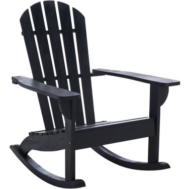 Brizio Adirondack Rocking Chair in Black