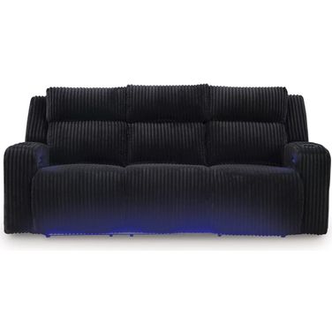 Broad Cove Power Reclining Sofa In Black
